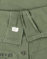 60s Vintage US Navy Seabees OG-107 Utility Shirt - X-Large