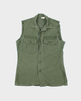 60s Vintage US Army OG-107 Utility Vest - Medium