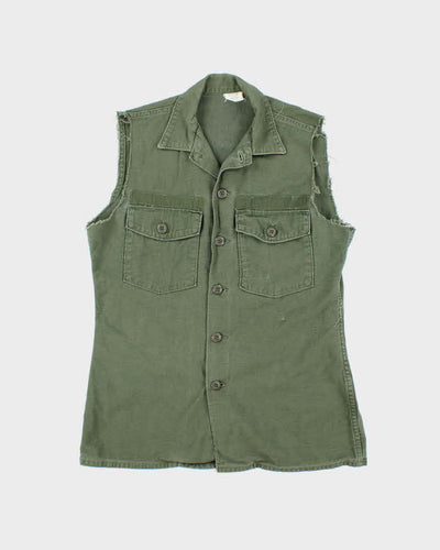60s Vintage US Army OG-107 Utility Vest - Medium