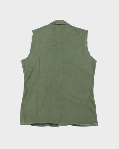 60s Vintage US Army OG-107 Utility Vest - Medium