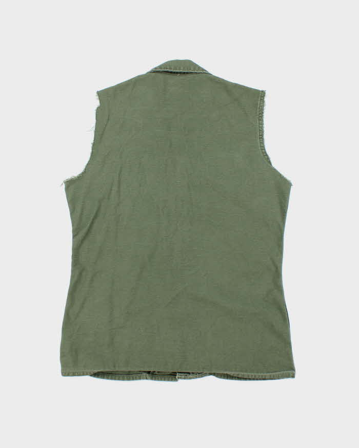 60s Vintage US Army OG-107 Utility Vest - Medium