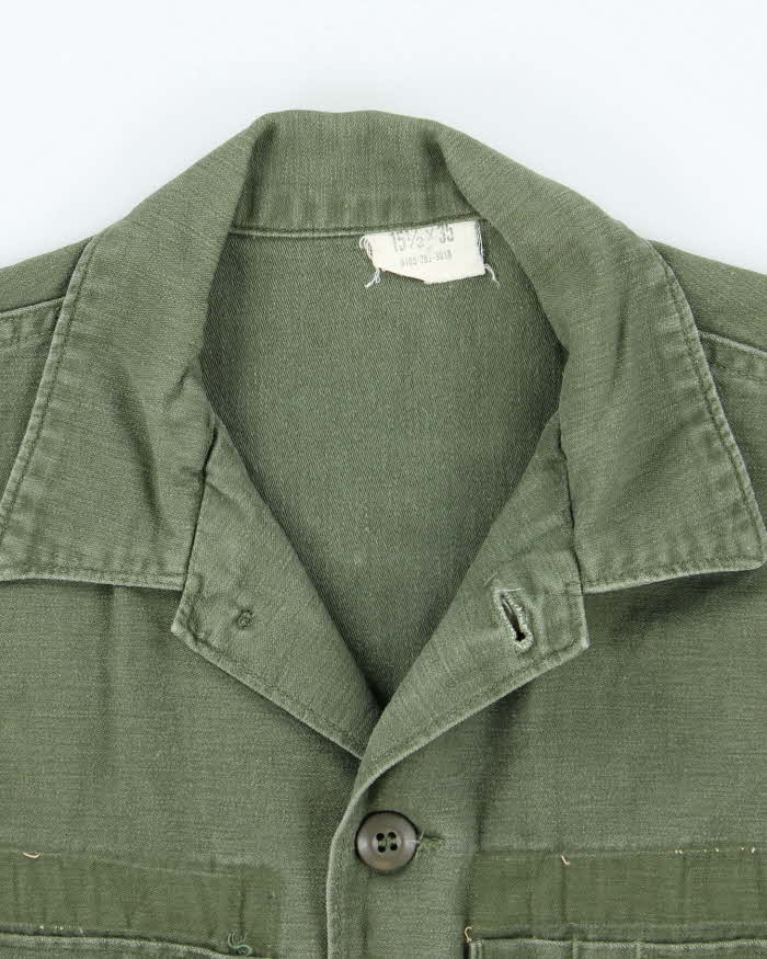 60s Vintage US Army OG-107 Utility Vest - Medium