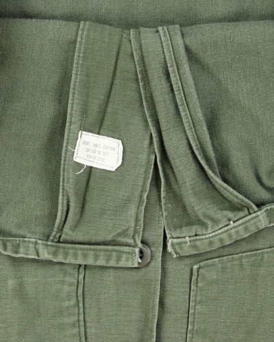 60s Vintage US Army OG-107 Utility Vest - Medium