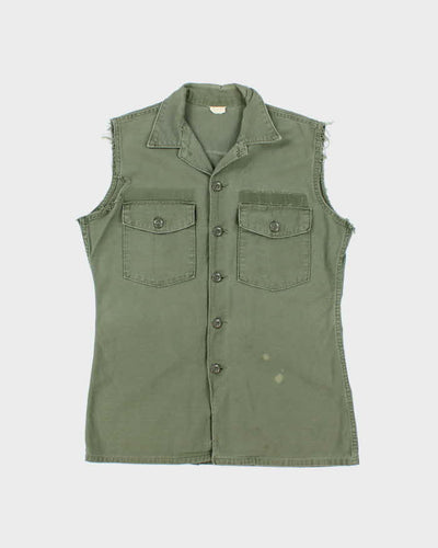60s Vintage US Army OG-107 Utility Vest - Medium