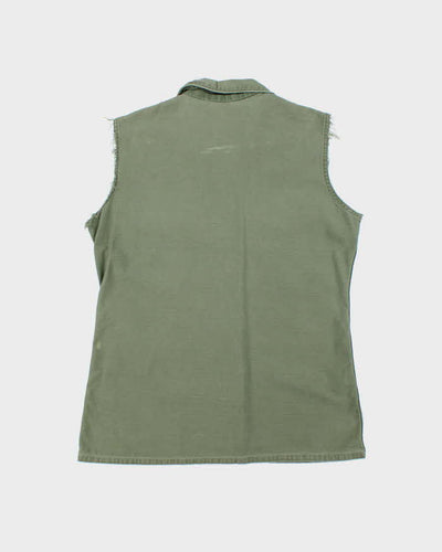 60s Vintage US Army OG-107 Utility Vest - Medium
