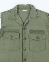 60s Vintage US Army OG-107 Utility Vest - Medium