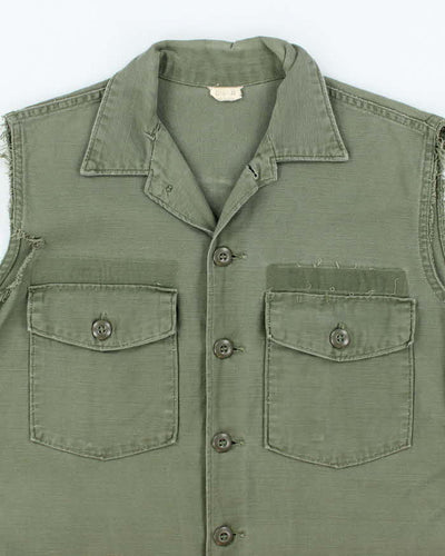 60s Vintage US Army OG-107 Utility Vest - Medium