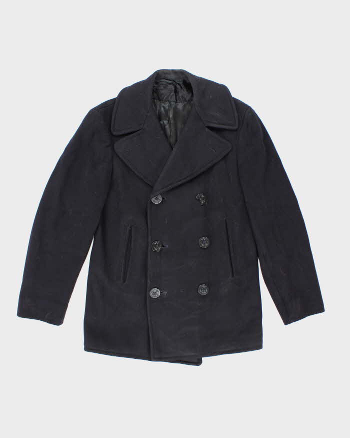 60s Vintage US Navy Pea Coat - X-Small