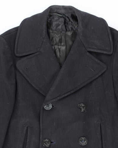 60s Vintage US Navy Pea Coat - X-Small