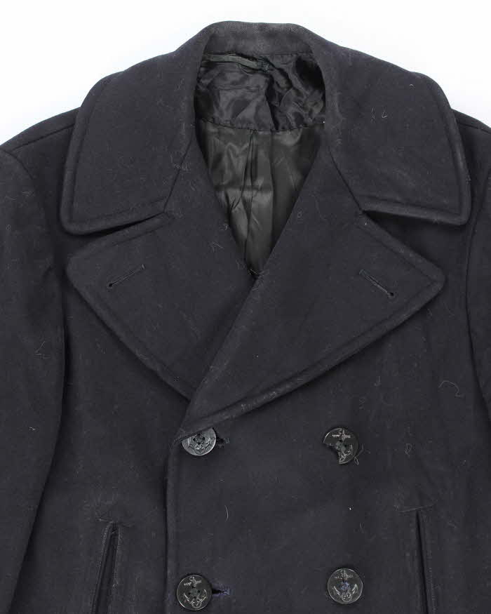 60s Vintage US Navy Pea Coat - X-Small