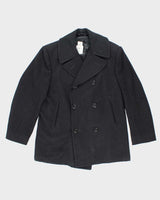 60s Vintage US Navy Pea Coat - Large