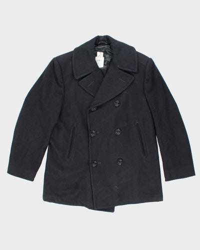 60s Vintage US Navy Pea Coat - Large