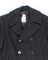 60s Vintage US Navy Pea Coat - Large