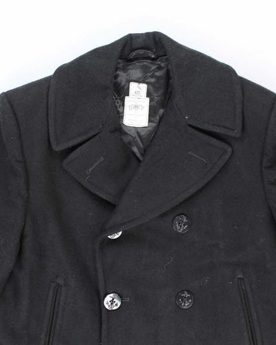 60s Vintage US Navy Pea Coat - Large