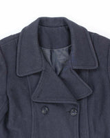 Vintage Women's US Navy Style Pea Coat - Medium