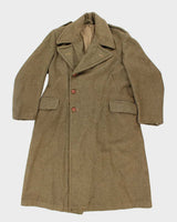 50s Vintage Military Heavy Wool Great Coat - X-Large