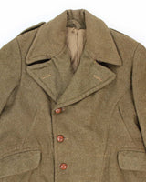 50s Vintage Military Heavy Wool Great Coat - X-Large