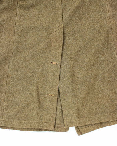 50s Vintage Military Heavy Wool Great Coat - X-Large