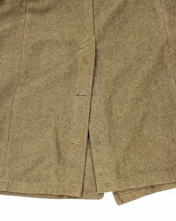 50s Vintage Military Heavy Wool Great Coat - X-Large