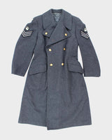 50s Vintage Canadian Air Force Heavy Wool Great Coat - Medium