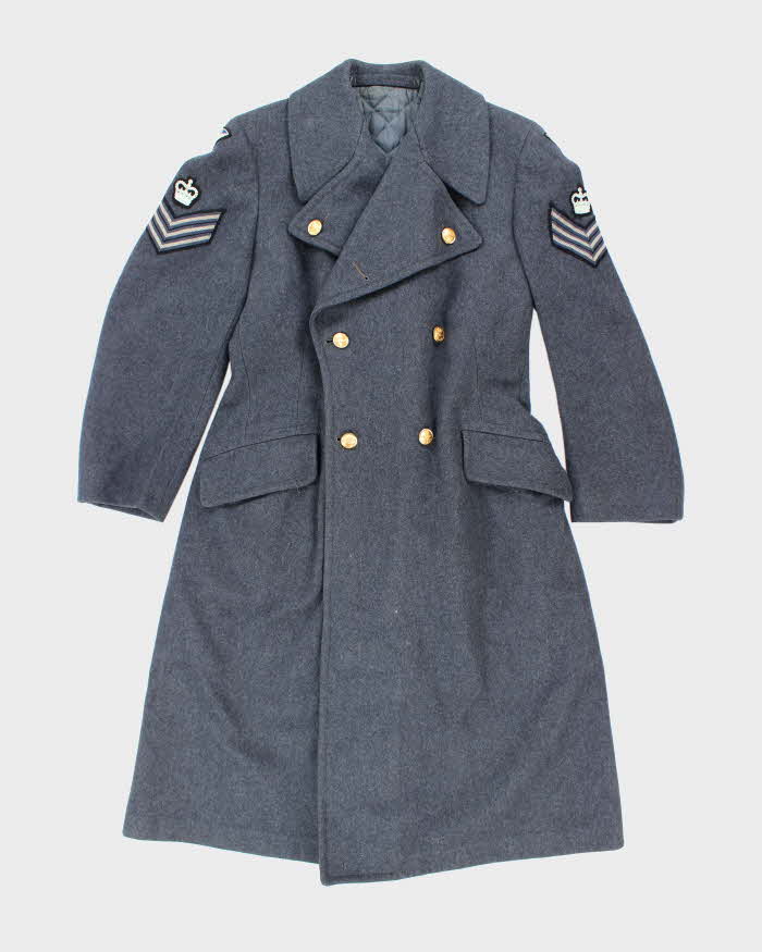 50s Vintage Canadian Air Force Heavy Wool Great Coat - Medium