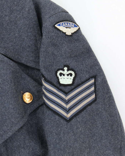 50s Vintage Canadian Air Force Heavy Wool Great Coat - Medium