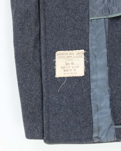 50s Vintage Canadian Air Force Heavy Wool Great Coat - Medium