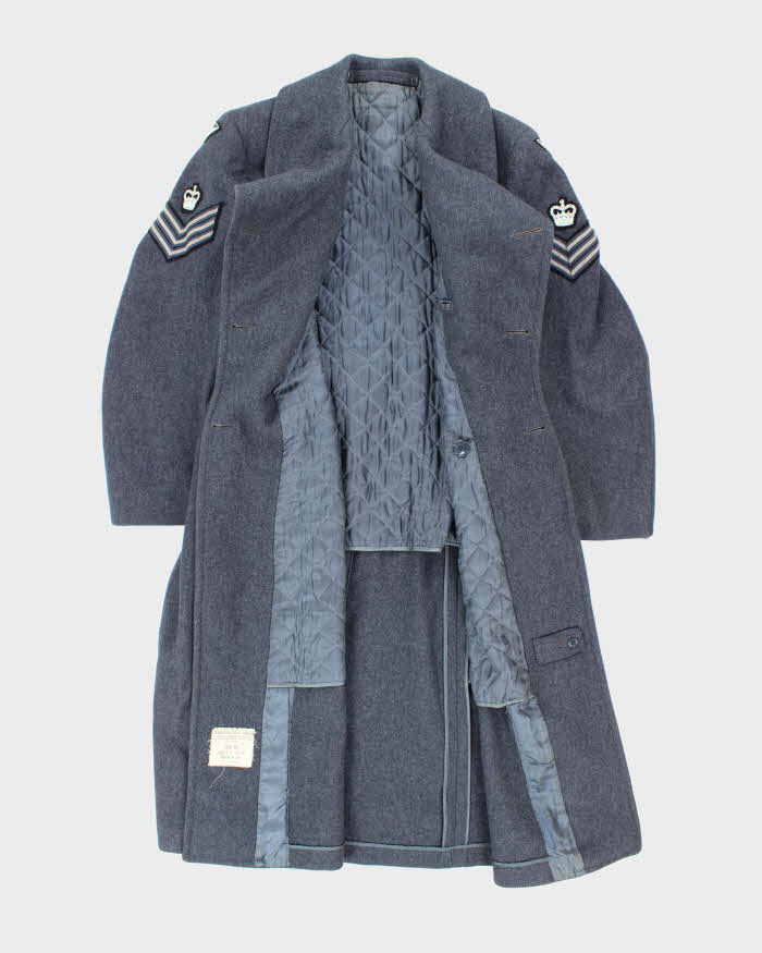 50s Vintage Canadian Air Force Heavy Wool Great Coat - Medium