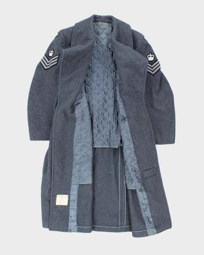50s Vintage Canadian Air Force Heavy Wool Great Coat - Medium