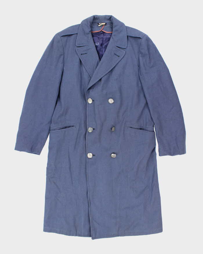 60s Vintage US Air Force Wool Overcoat - X-Large