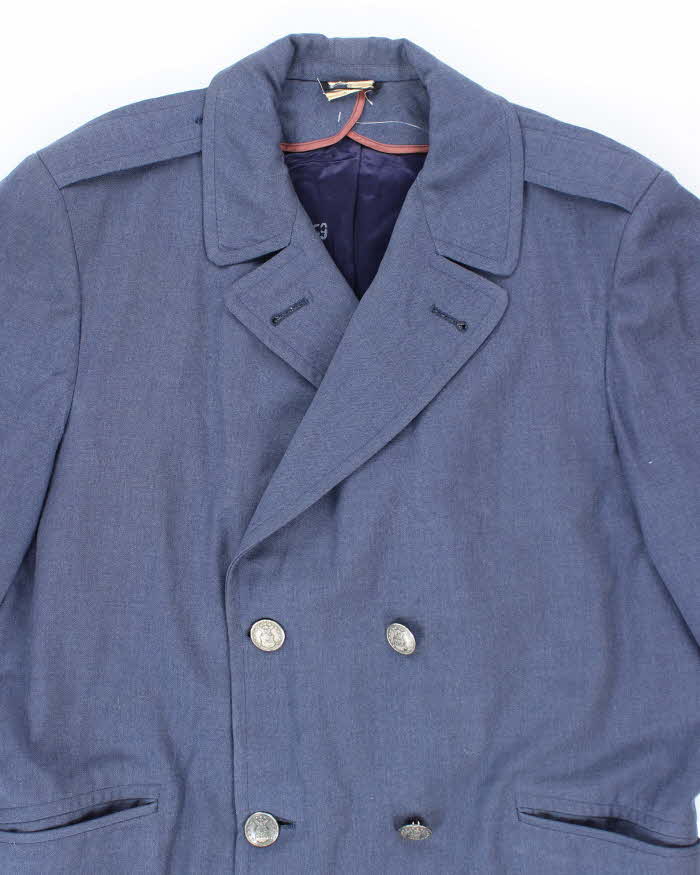 60s Vintage US Air Force Wool Overcoat - X-Large
