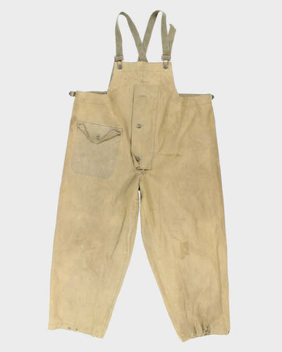 40s WWII Vintage US Navy Wet Weather Dungarees - Large