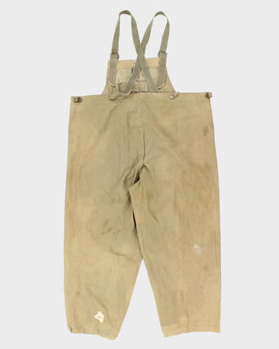 40s WWII Vintage US Navy Wet Weather Dungarees - Large