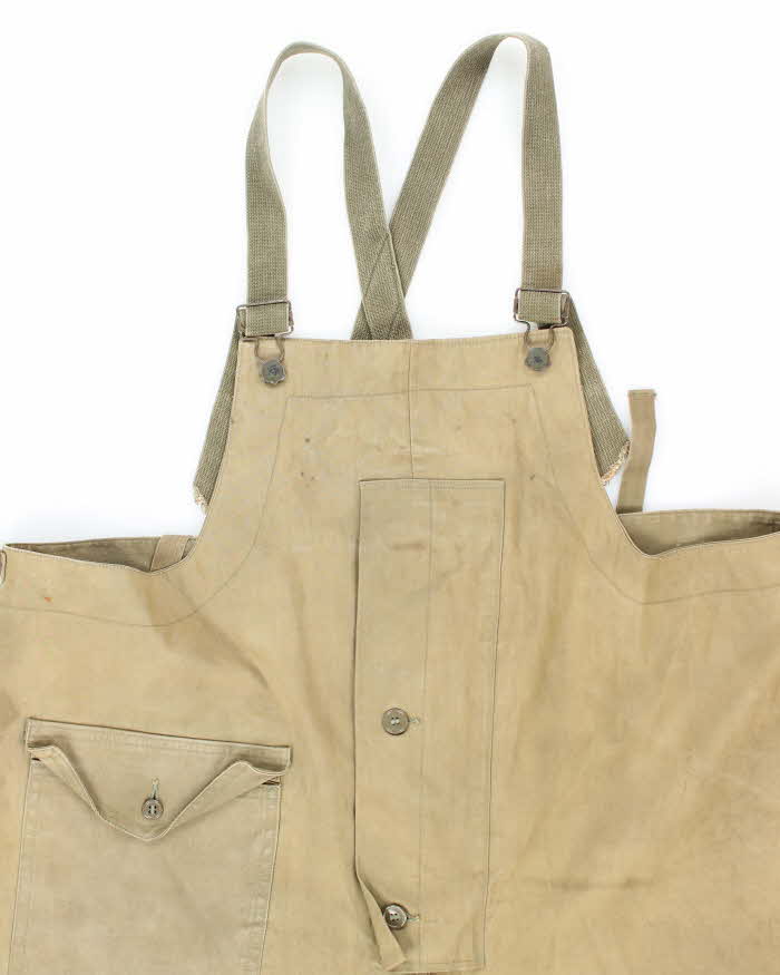 40s WWII Vintage US Navy Wet Weather Dungarees - Large