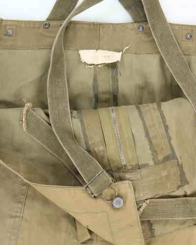 40s WWII Vintage US Navy Wet Weather Dungarees - Large