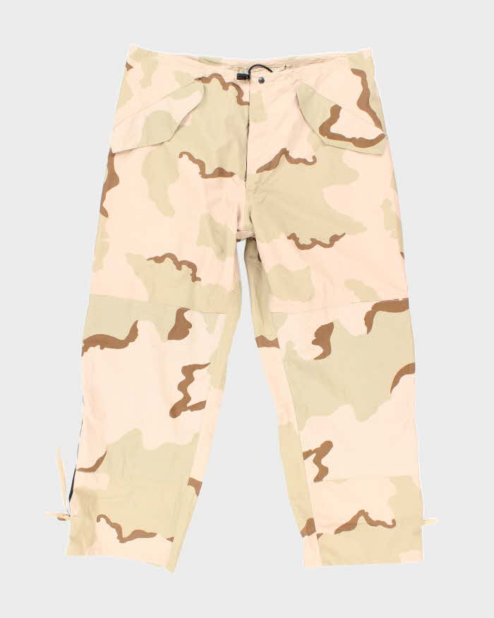 00s Vintage US army ECWCS Desert Camo Gore-Tex Trousers - 40x30