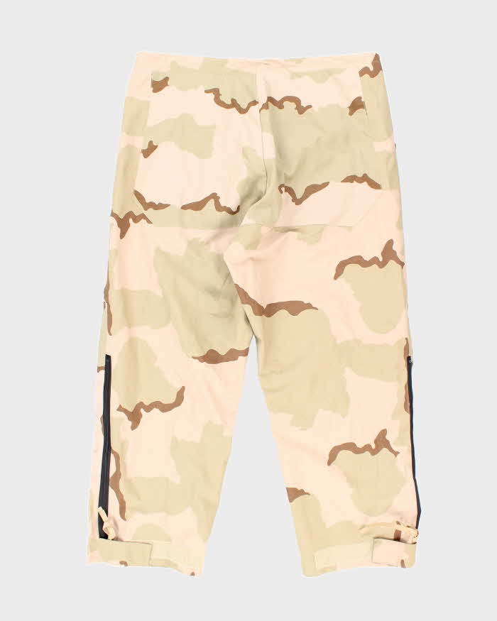00s Vintage US army ECWCS Desert Camo Gore-Tex Trousers - 40x30