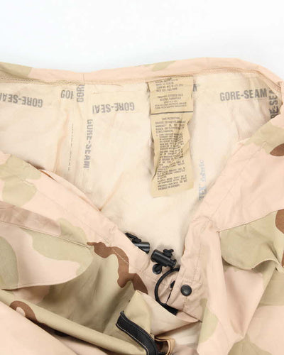 00s Vintage US army ECWCS Desert Camo Gore-Tex Trousers - 40x30