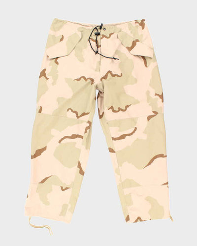 00s Vintage US army ECWCS Desert Camo Gore-Tex Trousers - 40x30