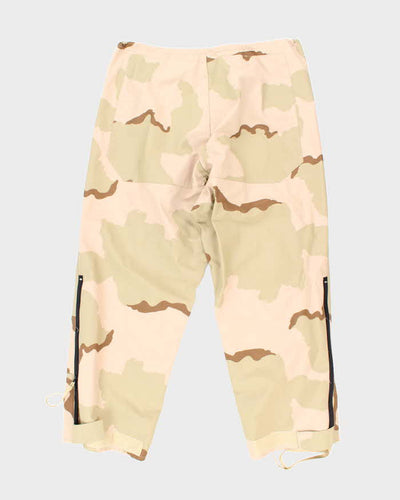 00s Vintage US army ECWCS Desert Camo Gore-Tex Trousers - 40x30