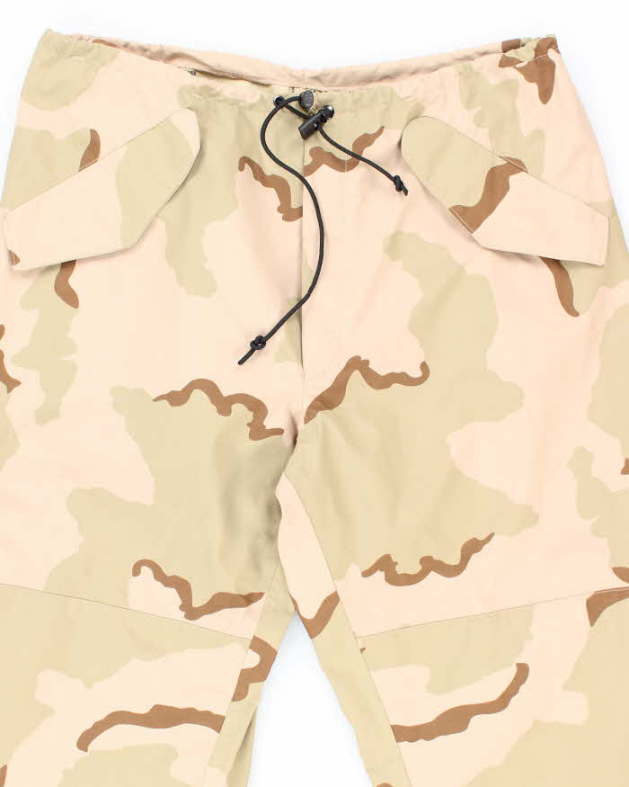 00s Vintage US army ECWCS Desert Camo Gore-Tex Trousers - 40x30