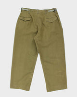 50s Vintage US Army M-1950 Wool Trousers - 34x27