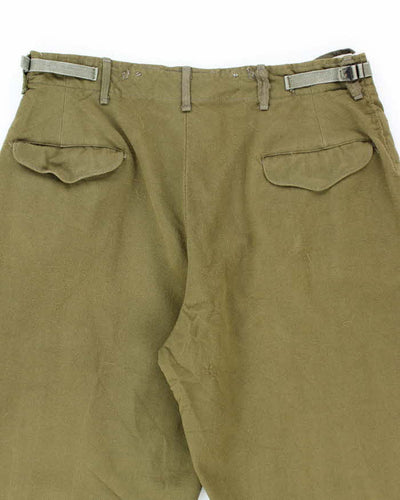 50s Vintage US Army M-1950 Wool Trousers - 34x27