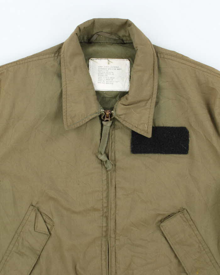 80s Vintage US Army Lightweight Flyers Jacket - Medium Long