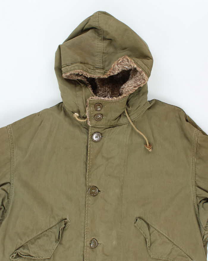 50s Vintage US Air Force M47 Parka Shell - X-Large