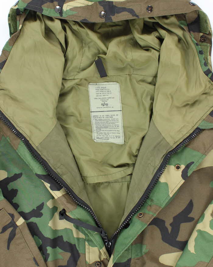 00s Vintage US Army Gore-Tex Woodland Camo Parka - X-Large Regular