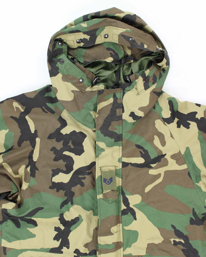 00s Vintage US Army Gore-Tex Woodland Camo Parka - X-Large