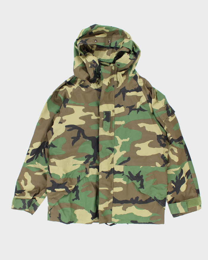 00s Vintage US Army Gore-Tex Woodland Camo Parka - Medium Regular