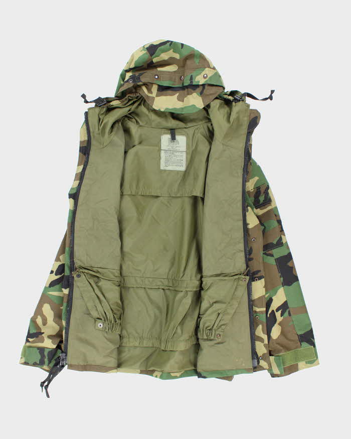 00s Vintage US Army Gore-Tex Woodland Camo Parka - Medium Regular