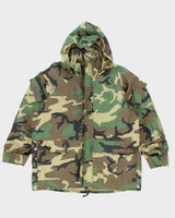 00s Vintage US Army Gore-Tex Woodland Camo Parka - Large Short